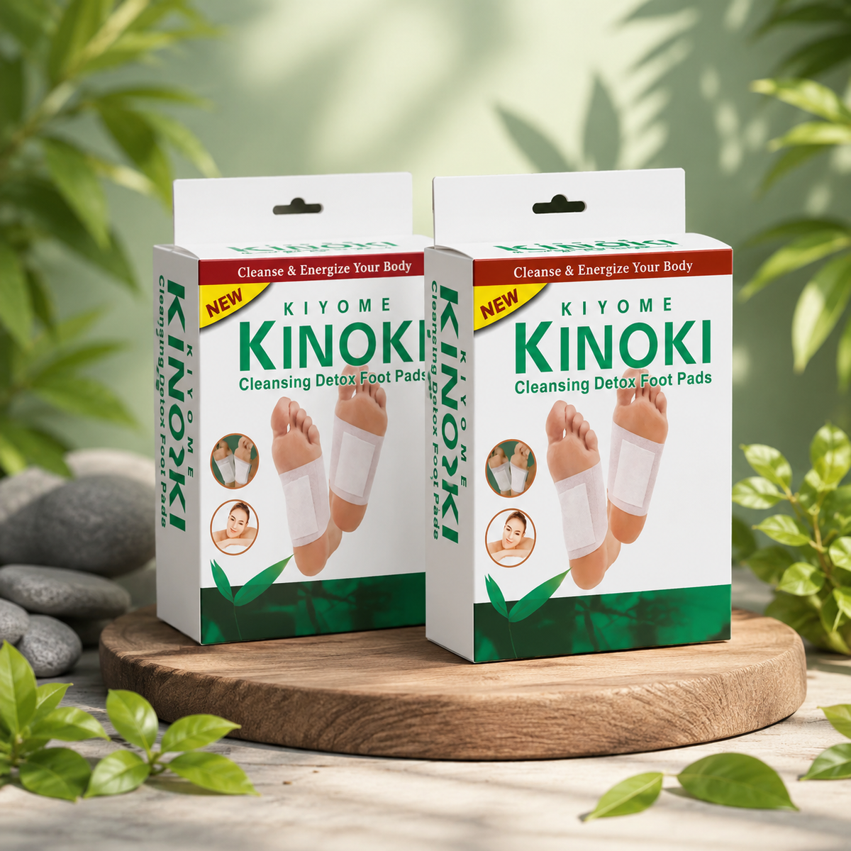 Parches Kinoki Para Pies – Descanso y Bienestar Mientras Duermes 👣✨
