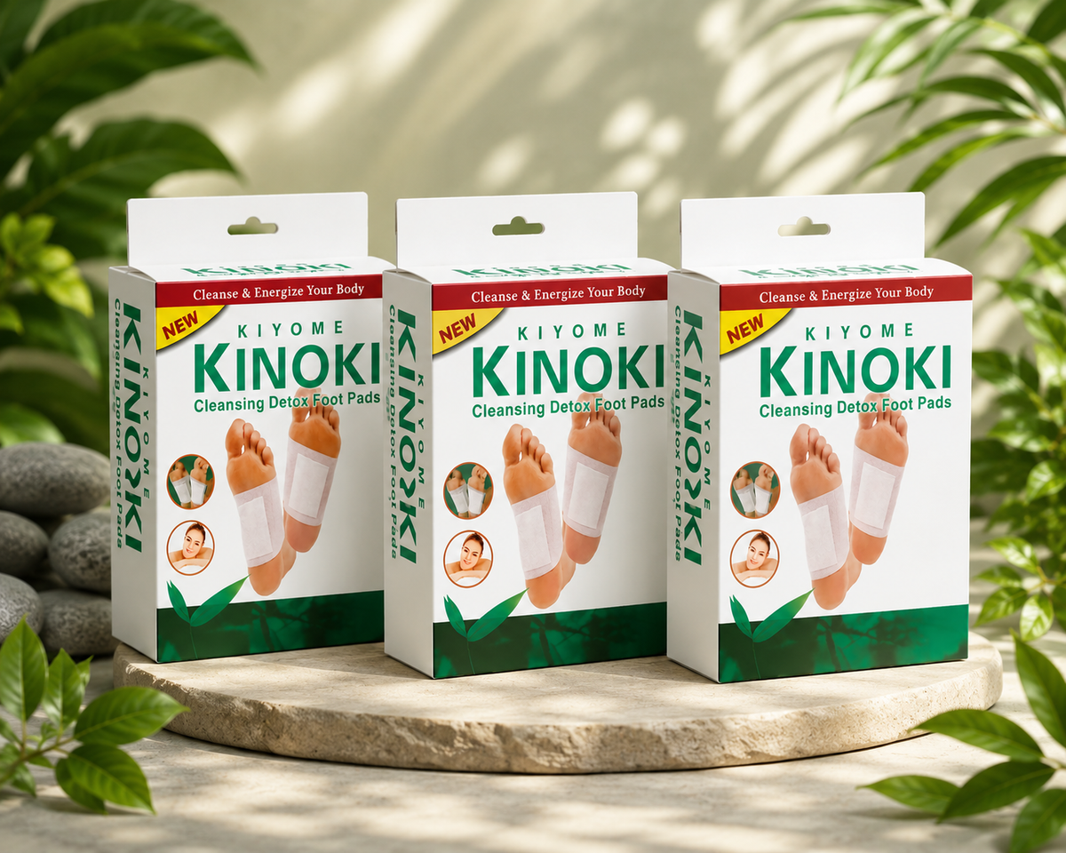 Parches Kinoki Para Pies – Descanso y Bienestar Mientras Duermes 👣✨