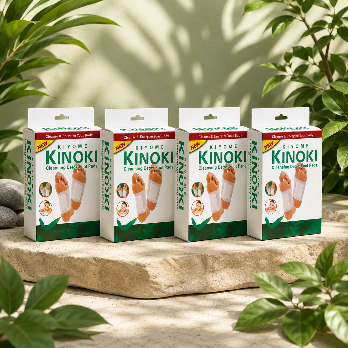 Parches Kinoki Para Pies – Descanso y Bienestar Mientras Duermes 👣✨