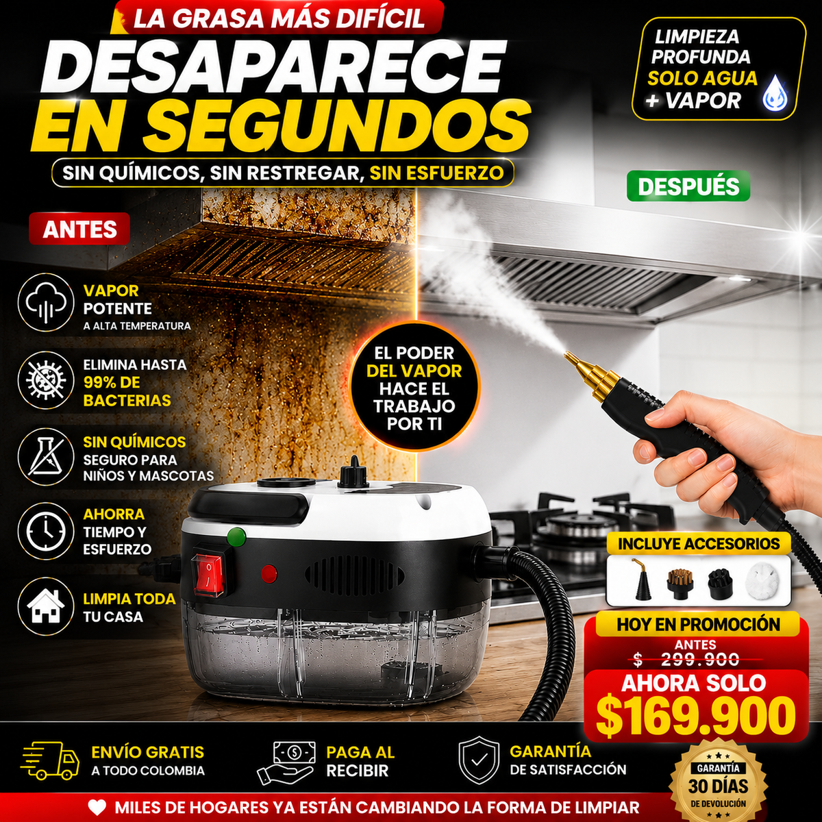🔥 LIMPIEZA PROFUNDA SIN ESFUERZO